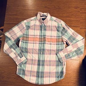 EUC Men’s L/S seriously soft American Eagle multicolor plaid, print. Medium.